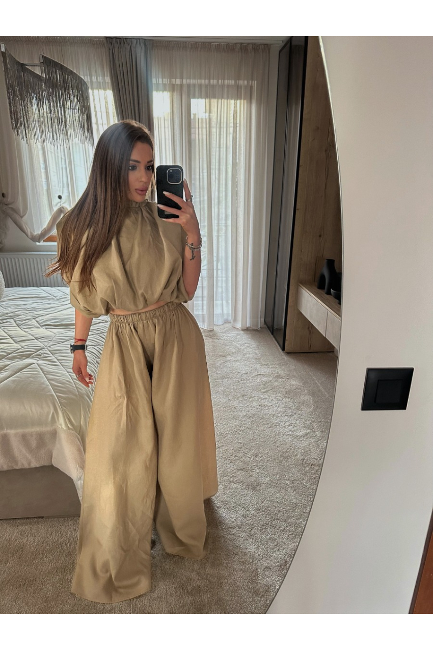 Елегантен ленен сет Мандала