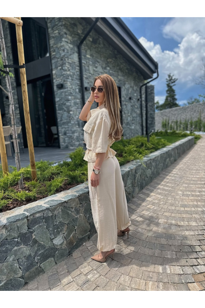 Елегантен сет с риза Yellow Muse
