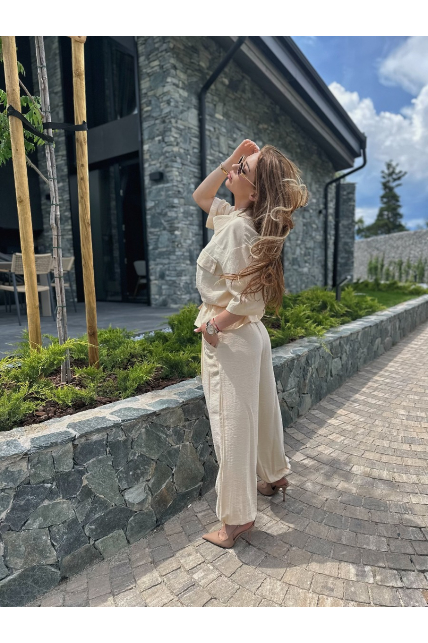 Елегантен сет с риза Yellow Muse