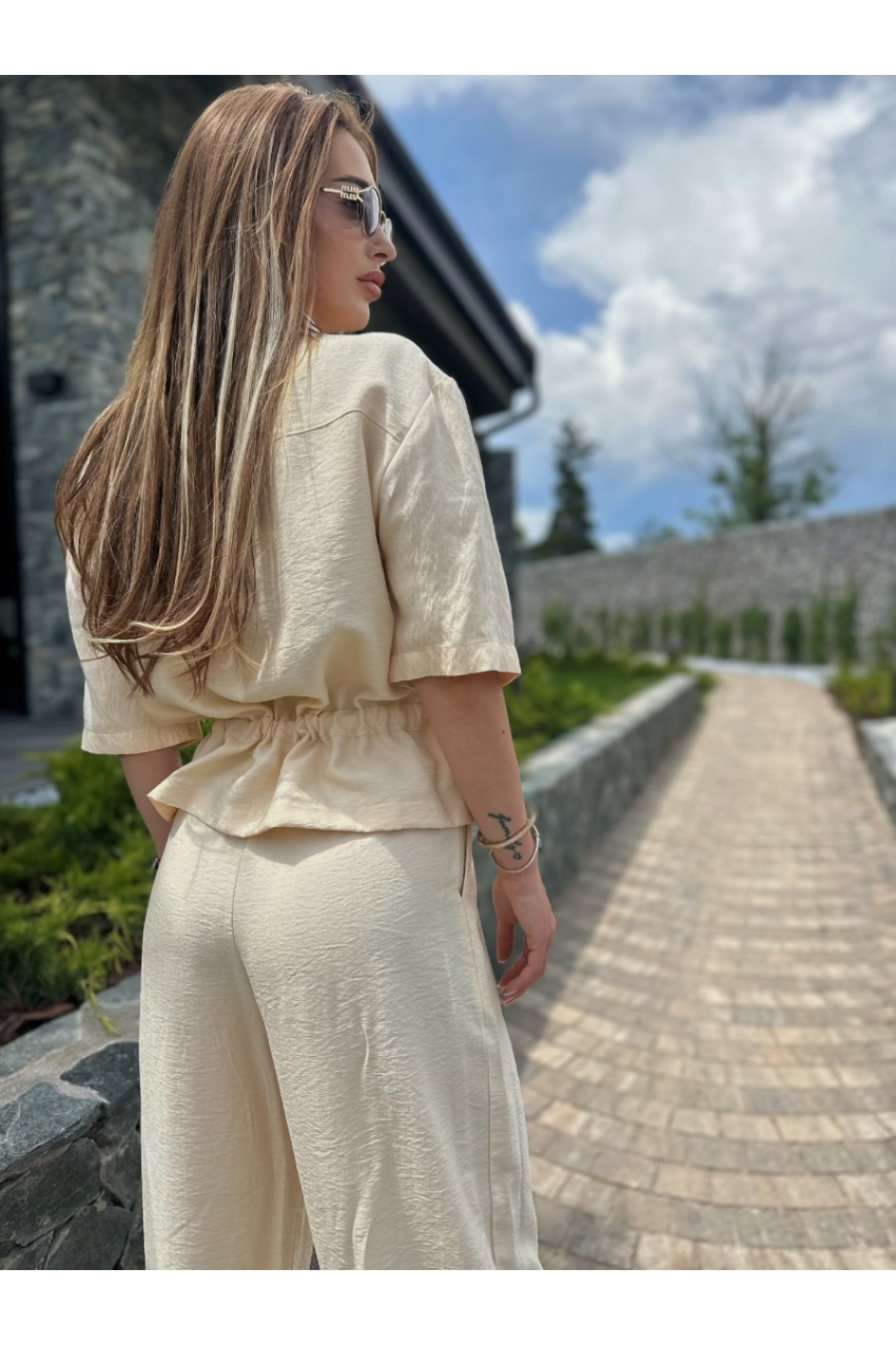 Елегантен сет с риза Yellow Muse