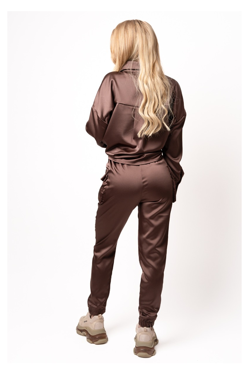 Спортно елегантен сет Кафе