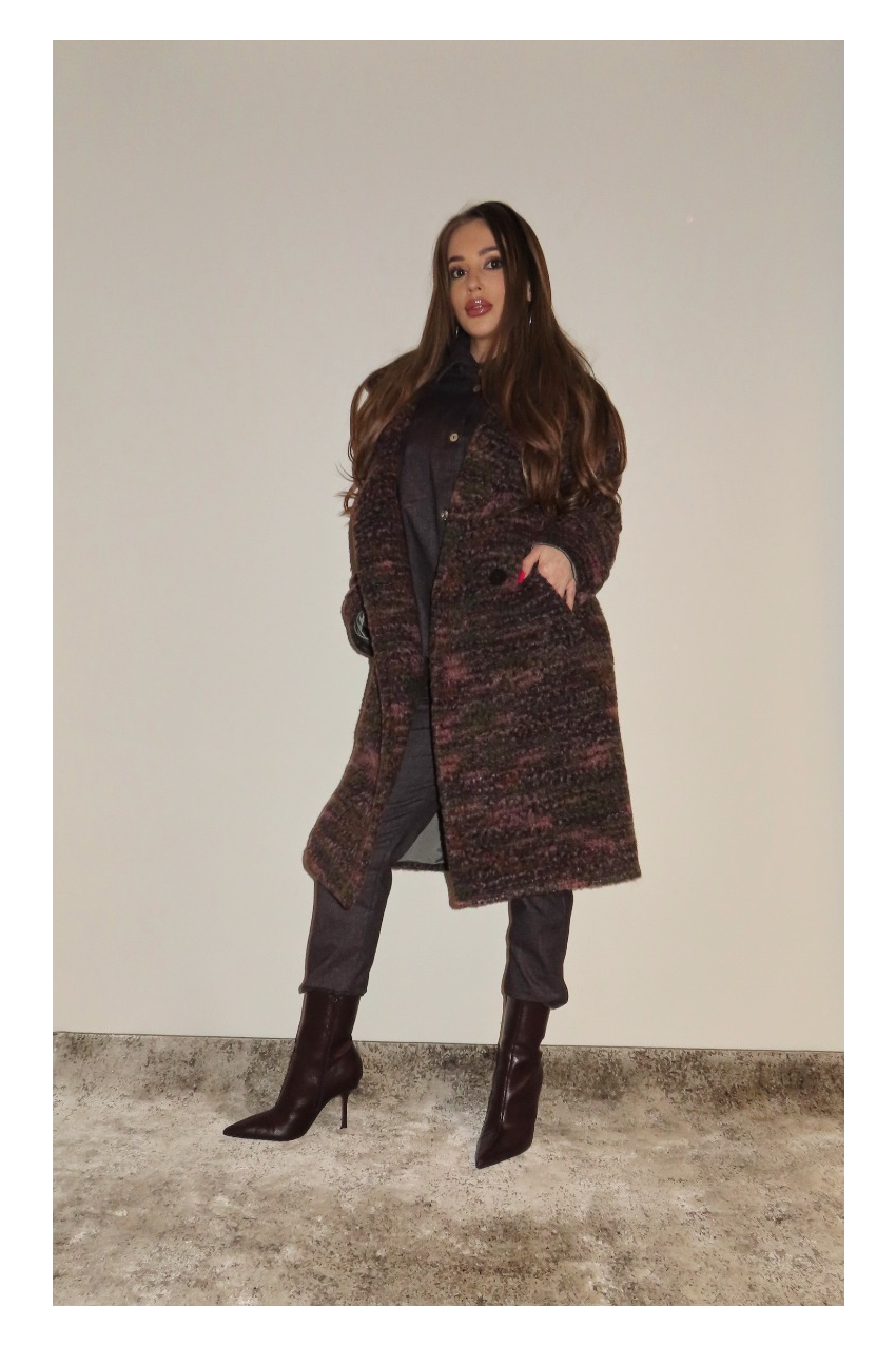 Елегантно дaмско палто Меланж