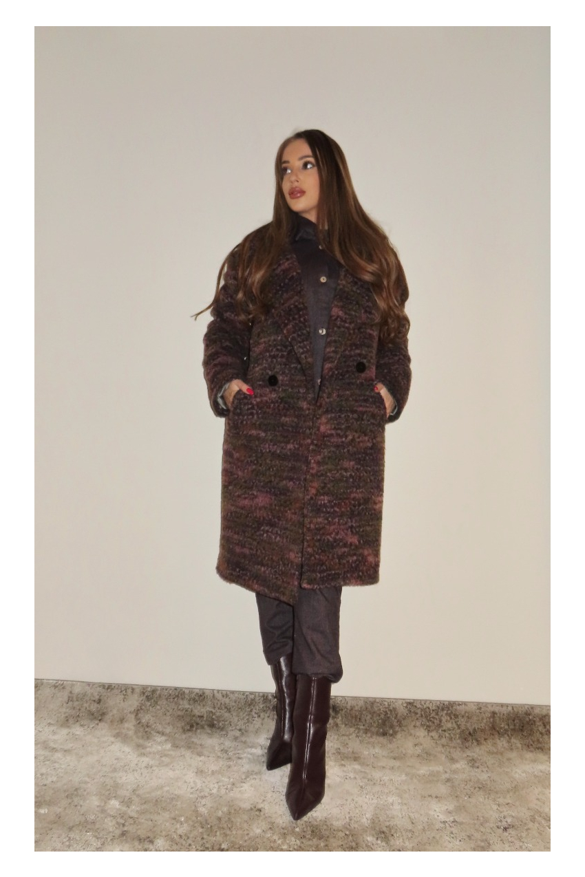 Елегантно дaмско палто Меланж