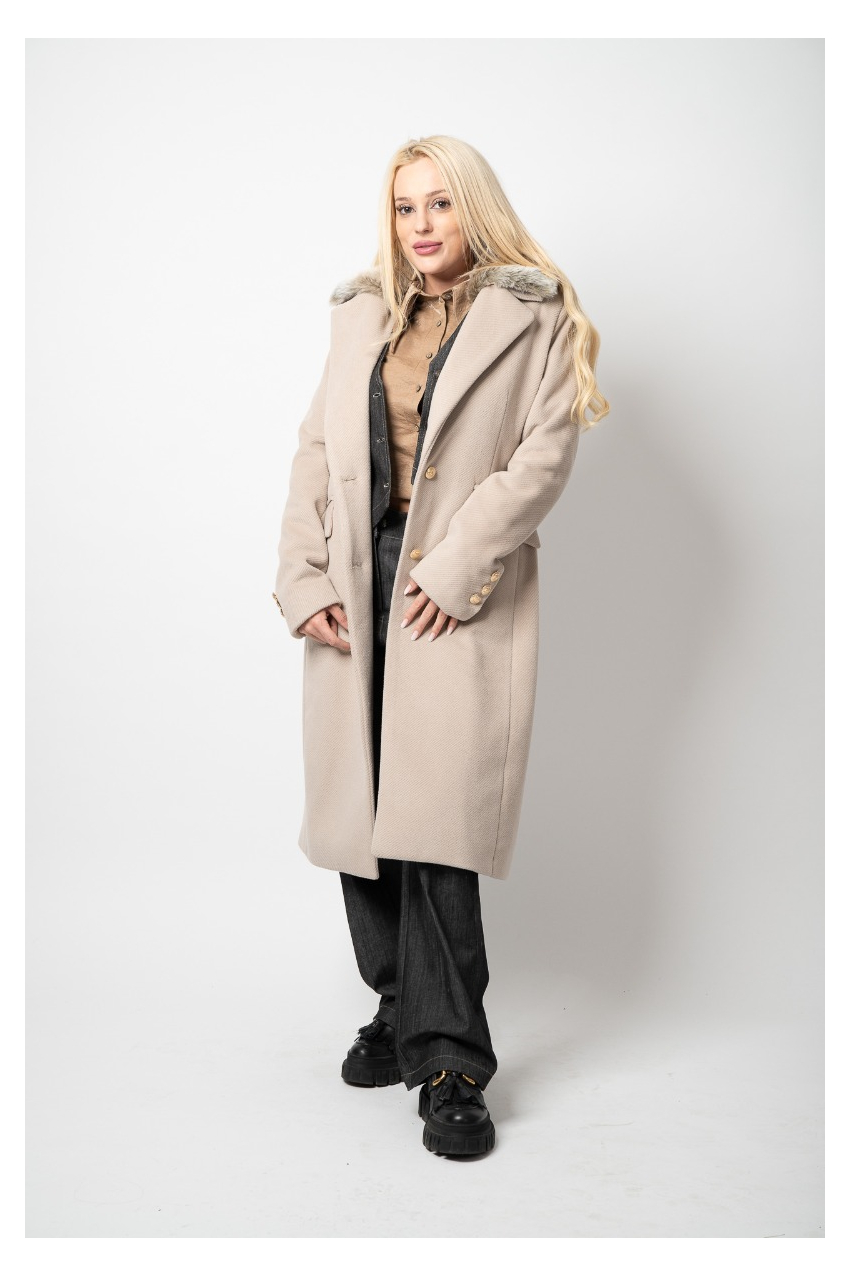 Елегантно дамско палто Бела