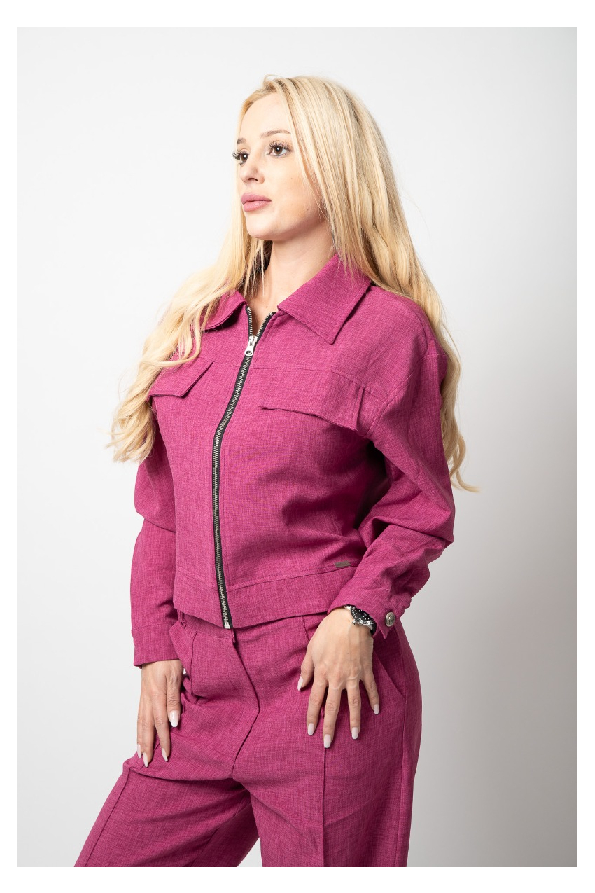 Спортно елегантен дамски костюм Циклама