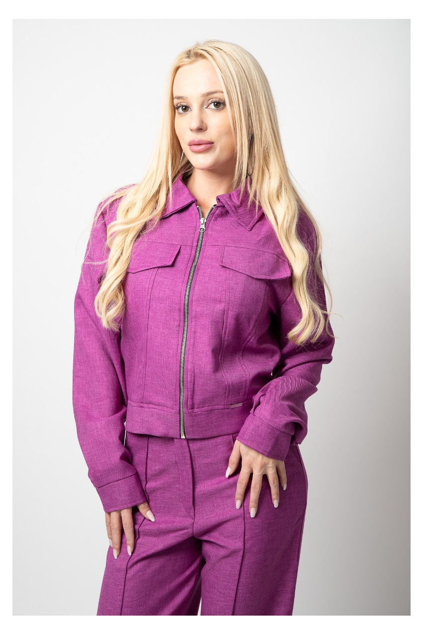 Спортно елегантен дамски костюм Лила