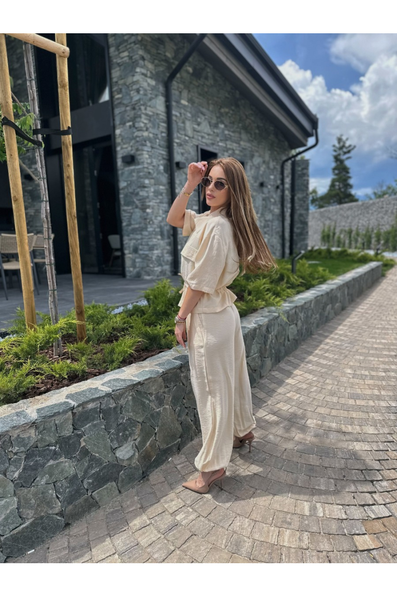 Елегантен сет с риза Yellow Muse