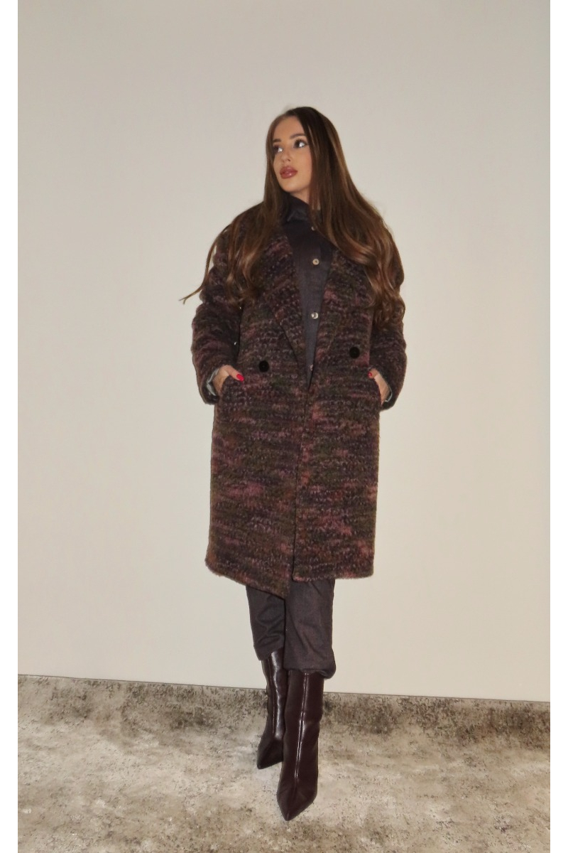 Елегантно дaмско палто Меланж