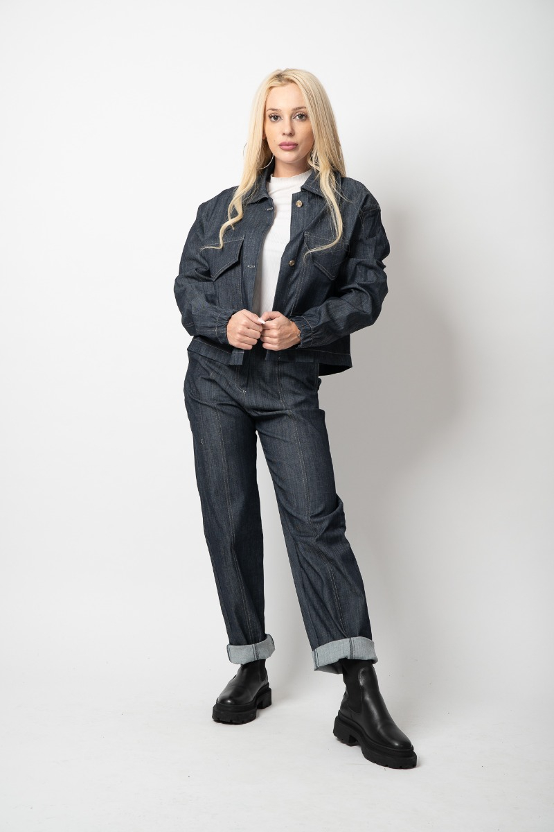 Дънков костюм Деним с яке